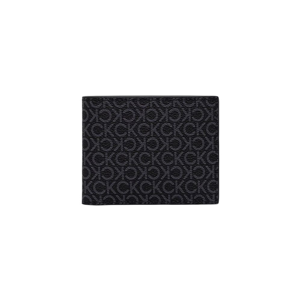 Portefeuille Calvin Klein noir en polyester recyclé