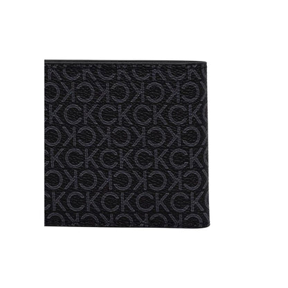Portefeuille Calvin Klein noir en polyester recyclé