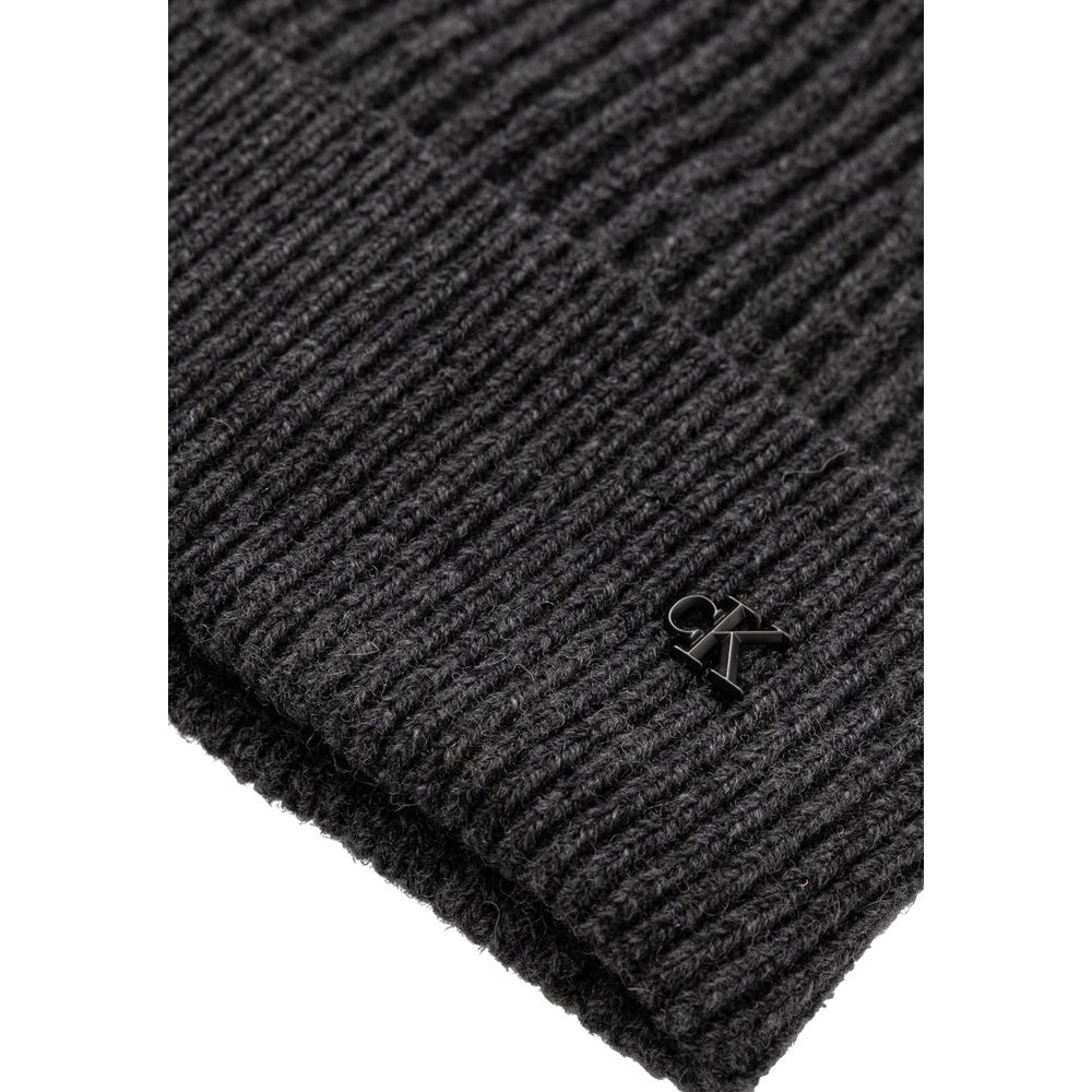 Casquette en Laine Grise Calvin Klein (Casquette de Baseball)