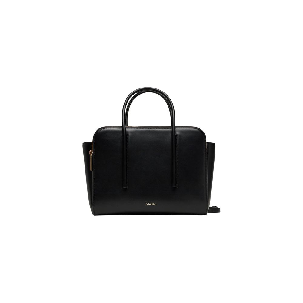 Calvin Klein Carryall Mini Black Leather Tote Bag LV04F3034G