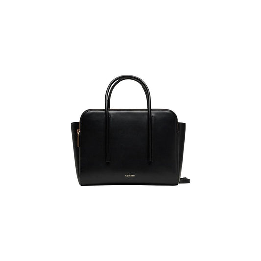 Calvin Klein Carryall Mini Black Leather Tote Bag LV04F3034G