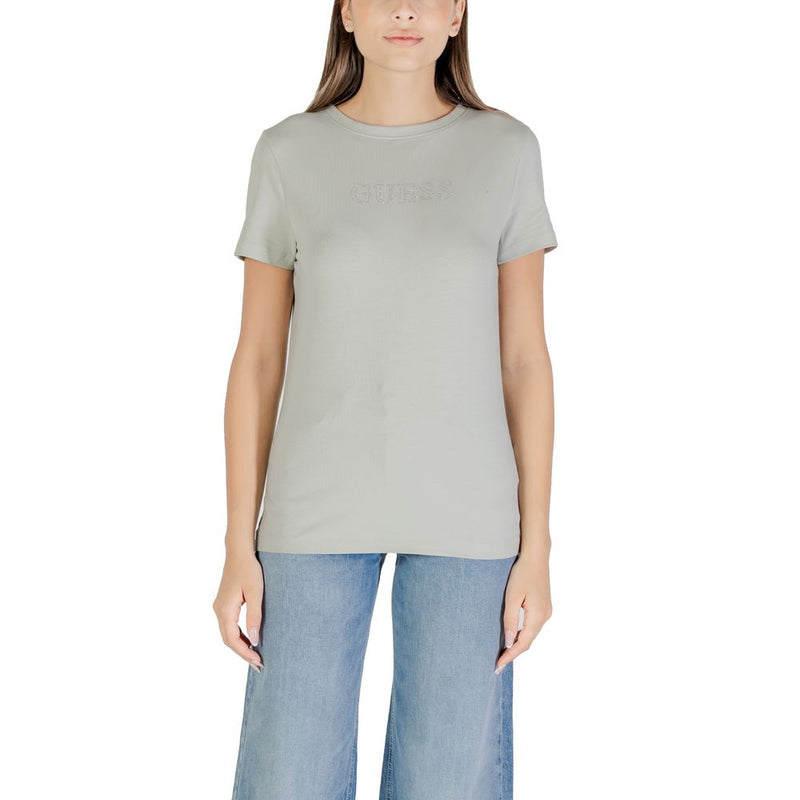 Guess Active BRIANA Green Cotton T-Shirt for Women