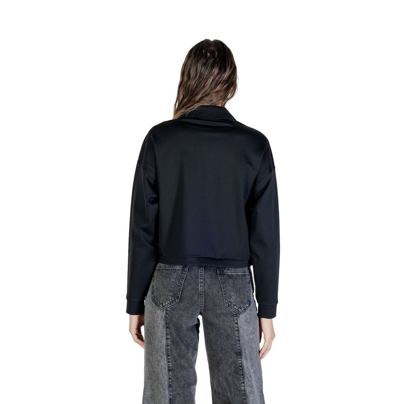 Guess Active Carla Crop Zip Jacket - Stylish Black Sweatshirt