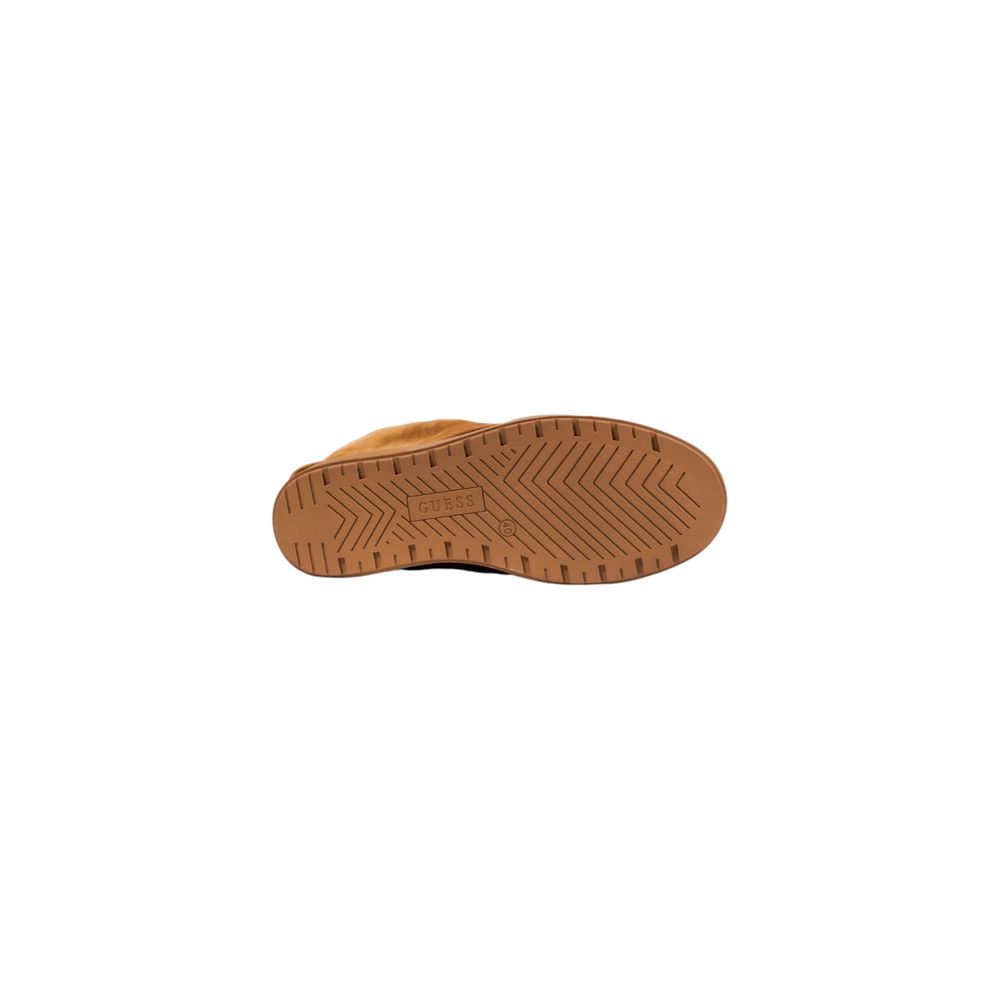 Guess Guinna Beige Suede Leather Ankle Boots for Women
