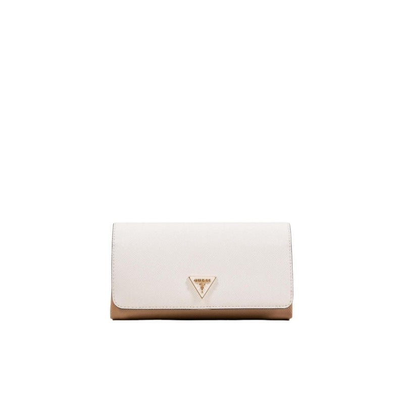 Guess Noelle II Beige Polyurethane Clutch Bag