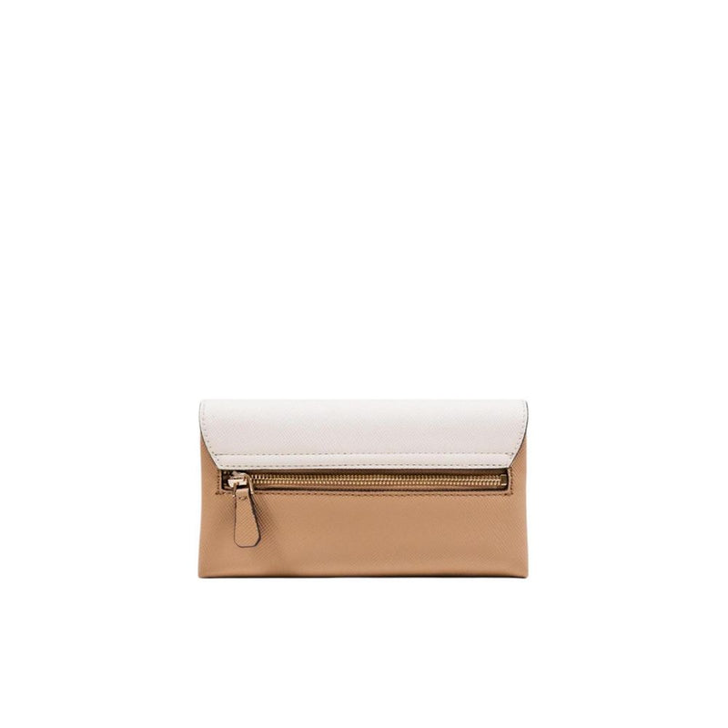 Guess Noelle II Beige Polyurethane Clutch Bag