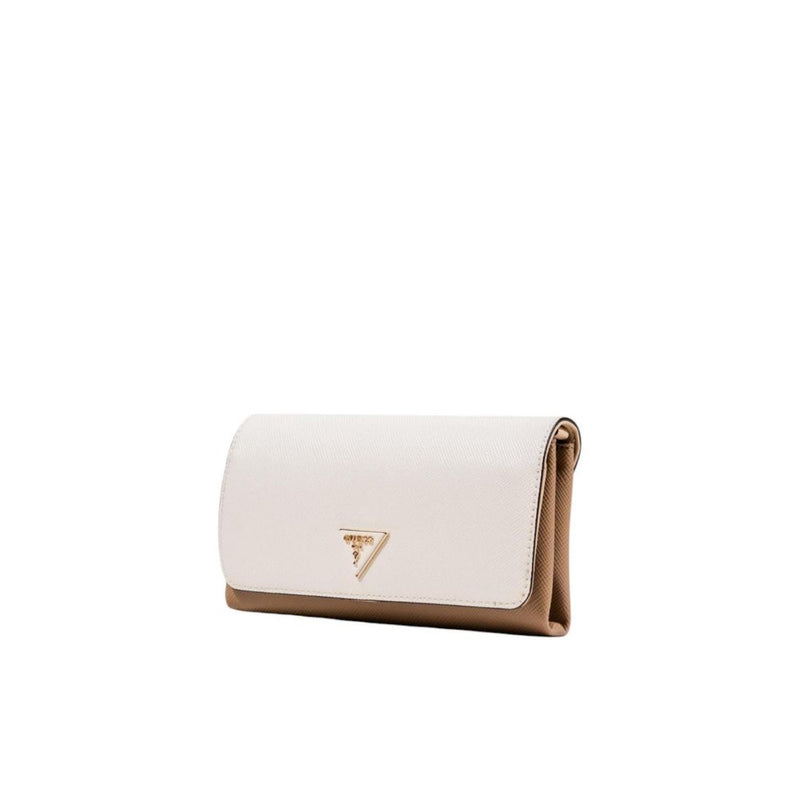 Guess Noelle II Beige Polyurethane Clutch Bag