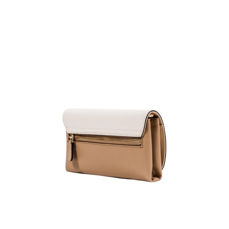 Guess Noelle II Beige Polyurethane Clutch Bag