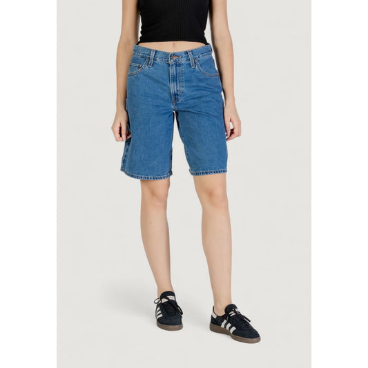 Levi's Baggy Dad Jort Foolish Love Women's Blue Cotton Shorts