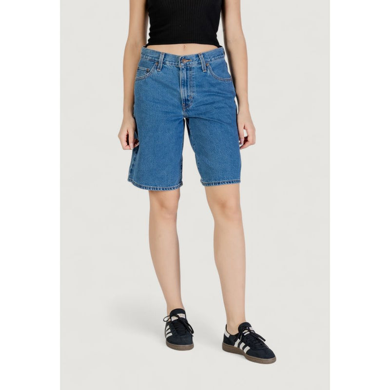 Levi's Baggy Dad Jort Foolish Love Women's Blue Cotton Shorts