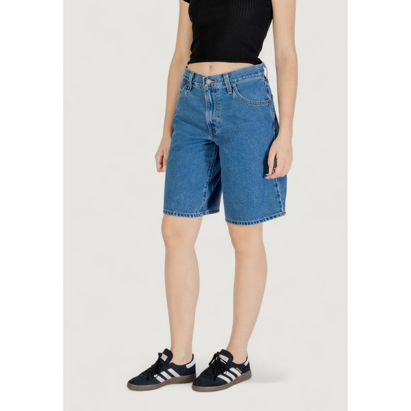 Levi's Baggy Dad Jort Foolish Love Women's Blue Cotton Shorts