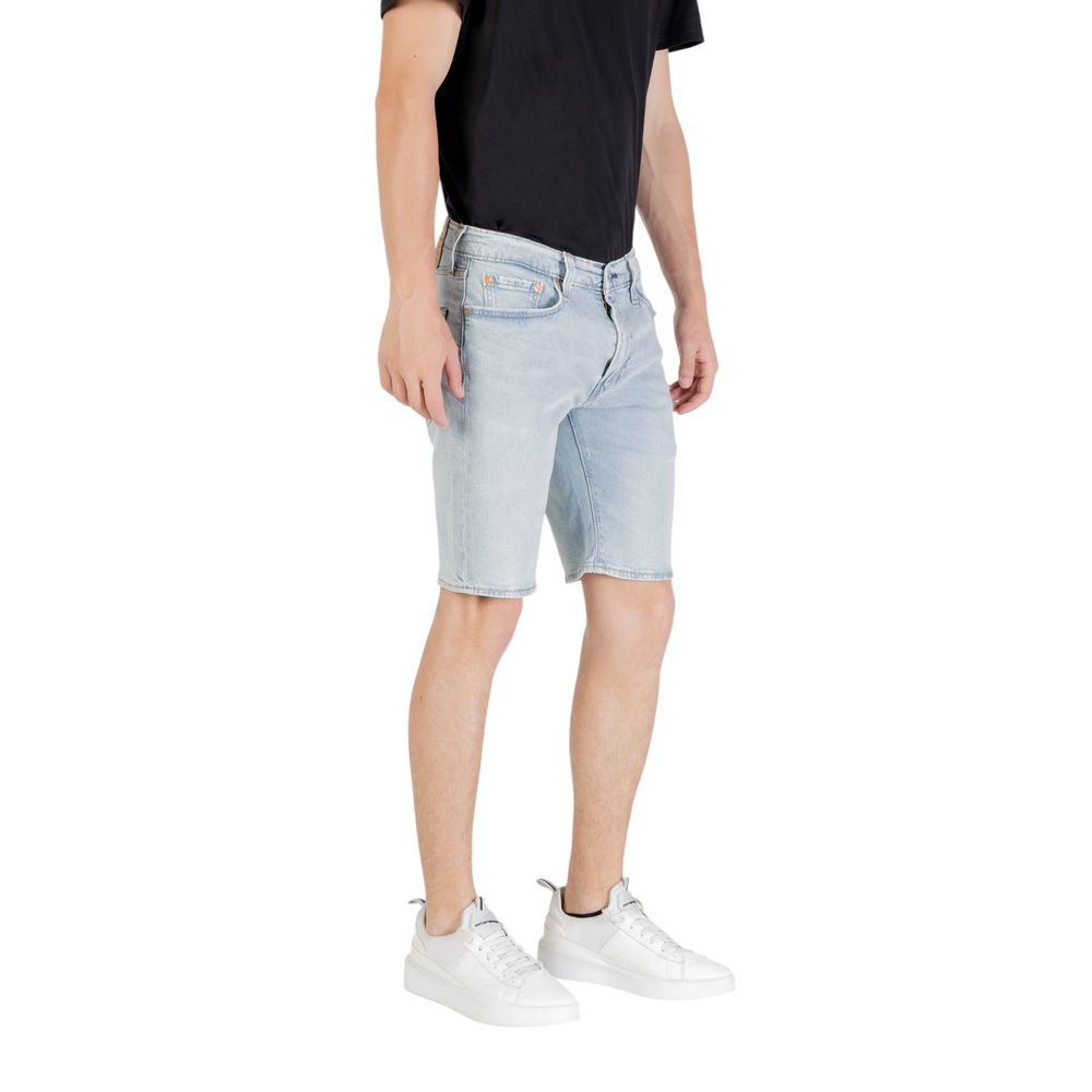 Levi's Light Blue Cotton Bermuda Shorts for Men