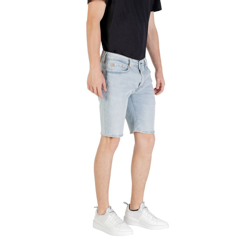 Levi's Light Blue Cotton Bermuda Shorts for Men