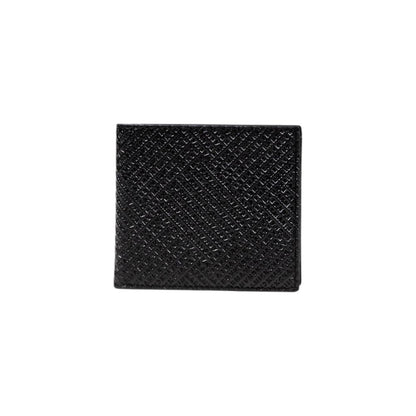 Portefeuille en cuir noir Armani Exchange