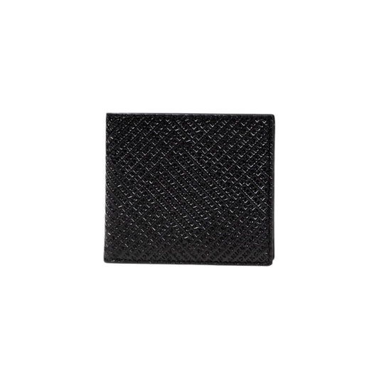 Portefeuille en cuir noir Armani Exchange