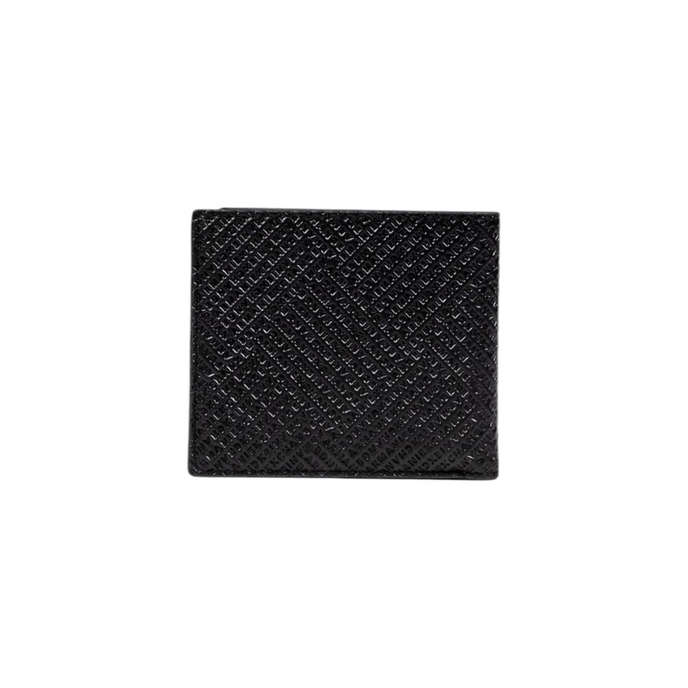 Portefeuille en cuir noir Armani Exchange