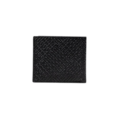 Portefeuille en cuir noir Armani Exchange