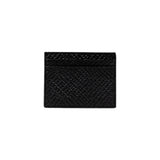 Porte-cartes en cuir noir Armani Exchange