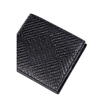 Portefeuille en cuir noir Armani Exchange