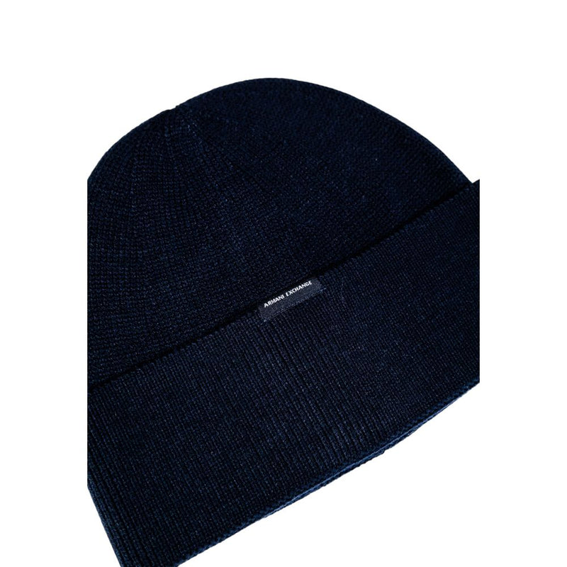 Casquette Armani Exchange bleue en marabout
