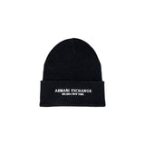 Casquette noire en polyester Armani Exchange (Casquette de baseball)