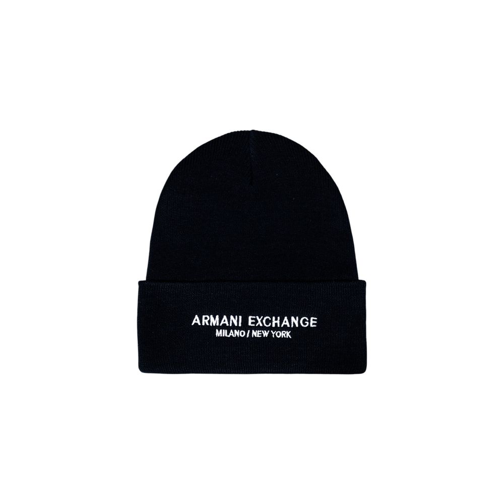 Casquette de baseball en polyester bleu Armani Exchange