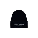Casquette de baseball en polyester bleu Armani Exchange