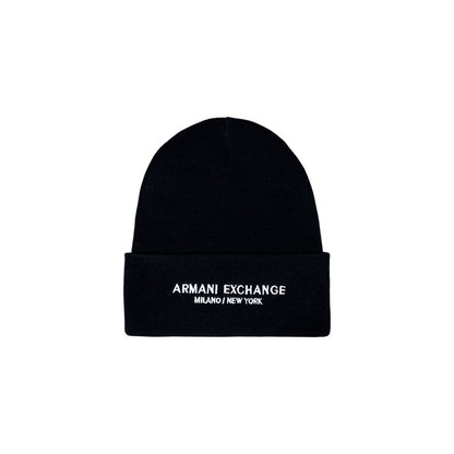Casquette de baseball en polyester bleu Armani Exchange