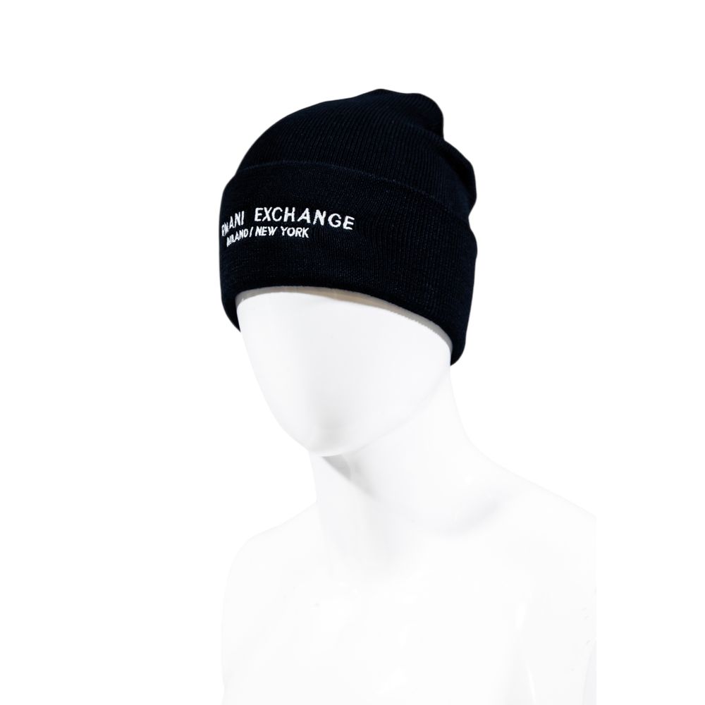 Casquette de baseball en polyester bleu Armani Exchange