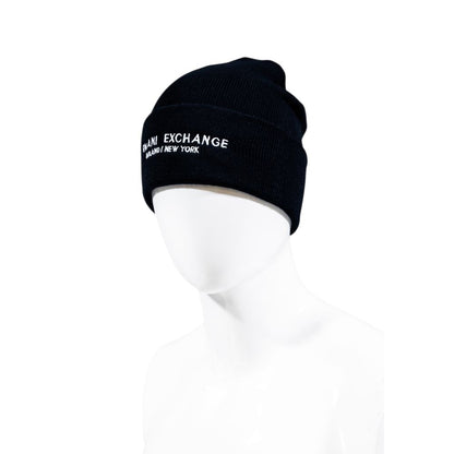 Casquette de baseball en polyester bleu Armani Exchange