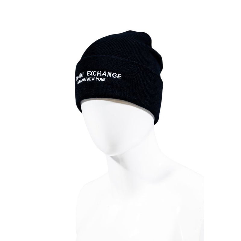 Armani Exchange Blue Polyester Cap (Baseball Hat)