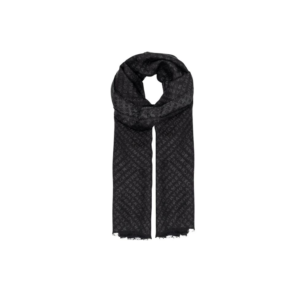 Écharpe en Viscose Noire Armani Exchange
