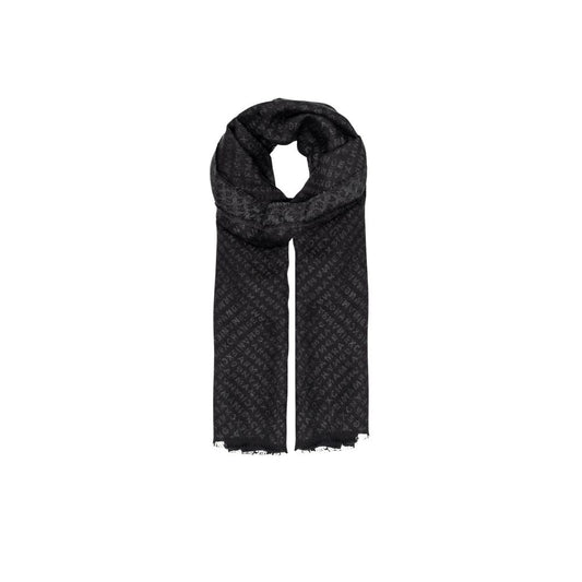 Écharpe en Viscose Noire Armani Exchange