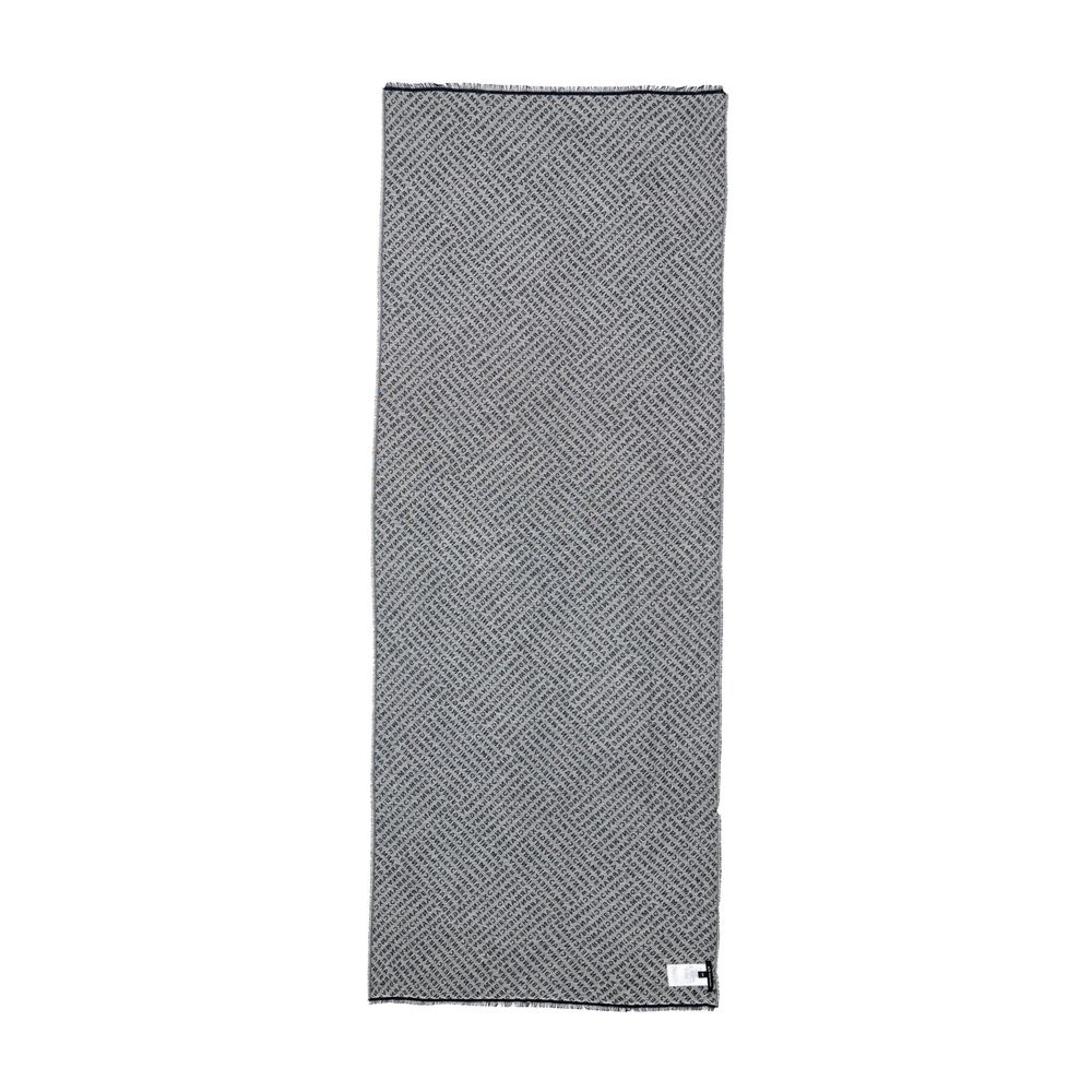 Écharpe Armani Exchange bleue en viscose