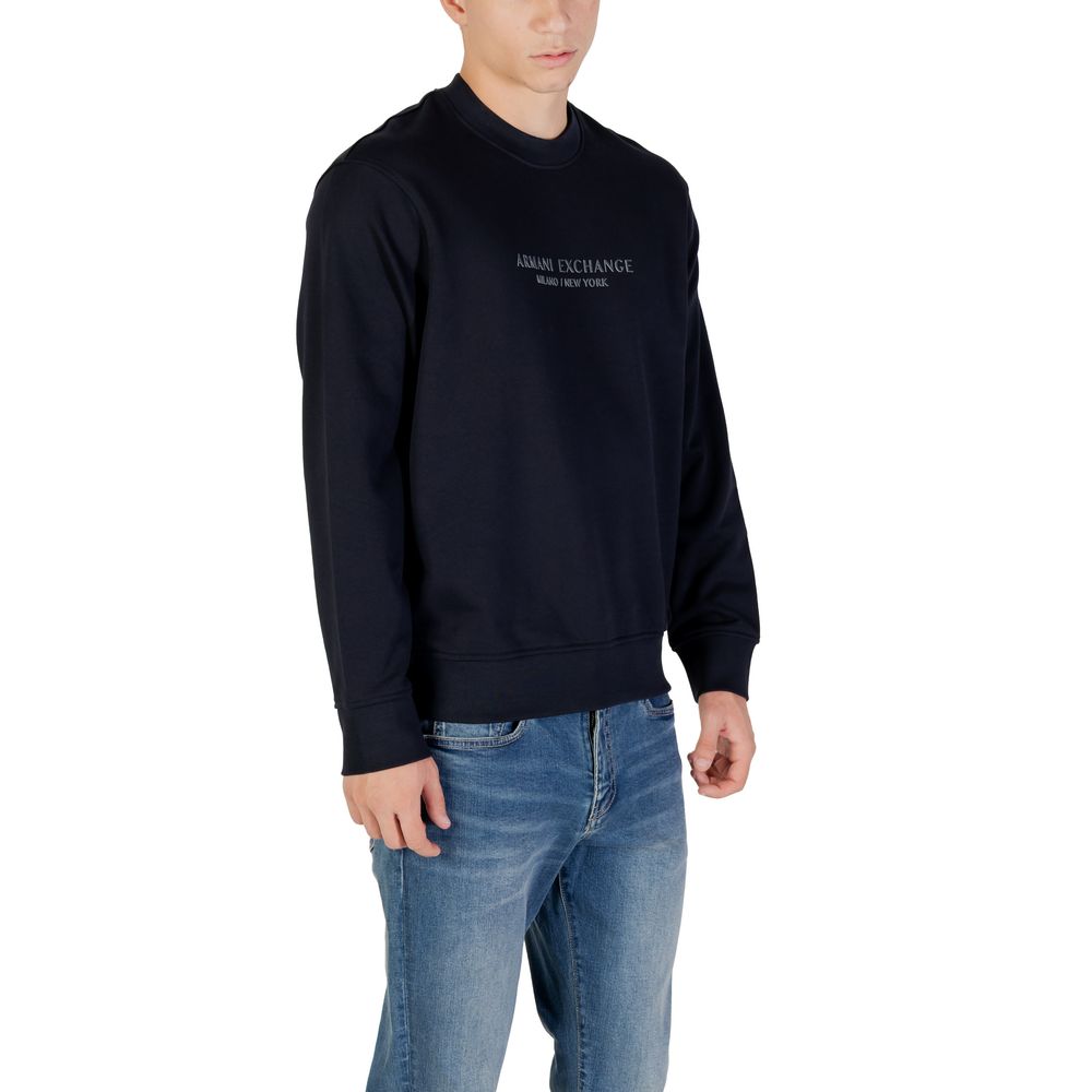 Sweat-shirt en coton bleu Armani Exchange