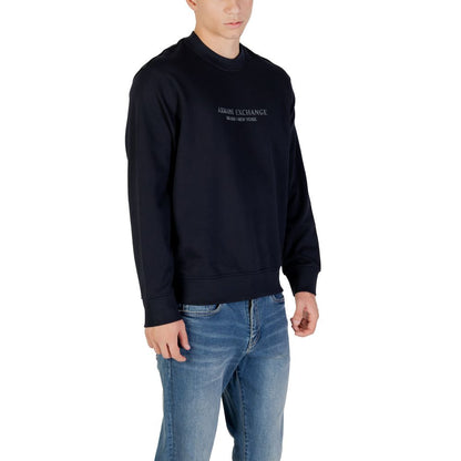 Sweat-shirt en coton bleu Armani Exchange