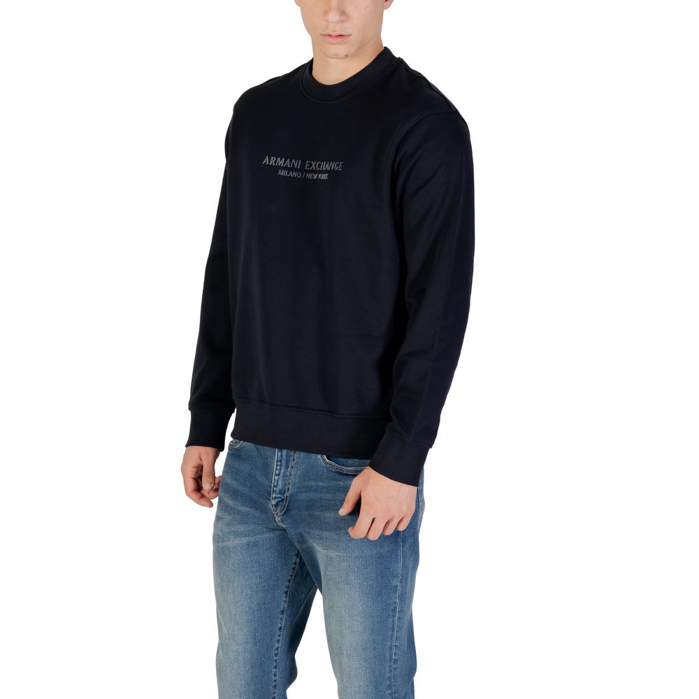 Sweat-shirt en coton bleu Armani Exchange