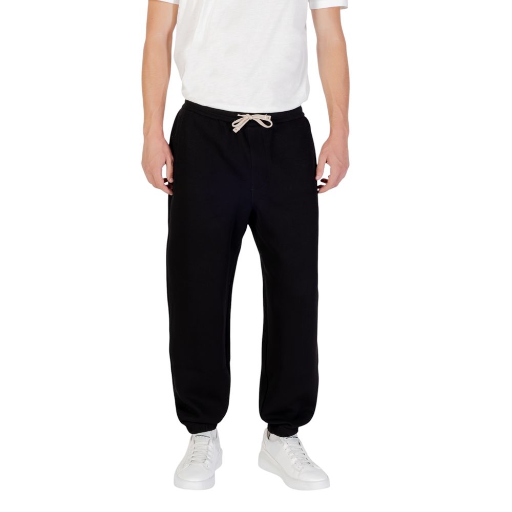 Pantalon de jogging Armani Exchange noir en coton (pantalon d'entraînement)