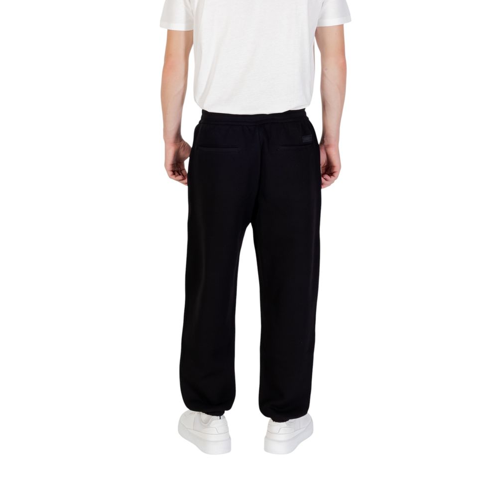 Pantalon de jogging Armani Exchange noir en coton (pantalon d'entraînement)