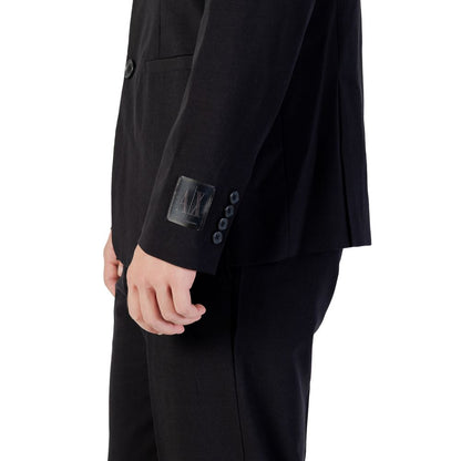Blazer noir en lyocell Armani Exchange