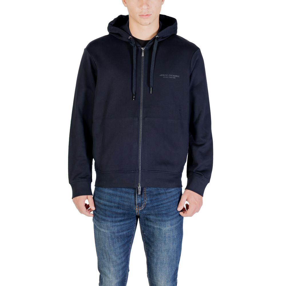 Sweat à capuche Armani Exchange en coton bleu