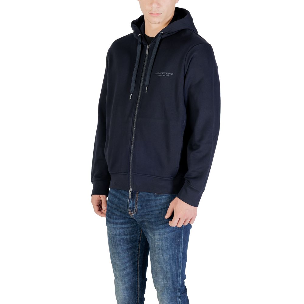 Sweat à capuche Armani Exchange en coton bleu