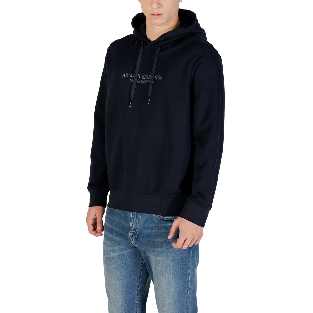 Sweat à capuche Armani Exchange en coton bleu
