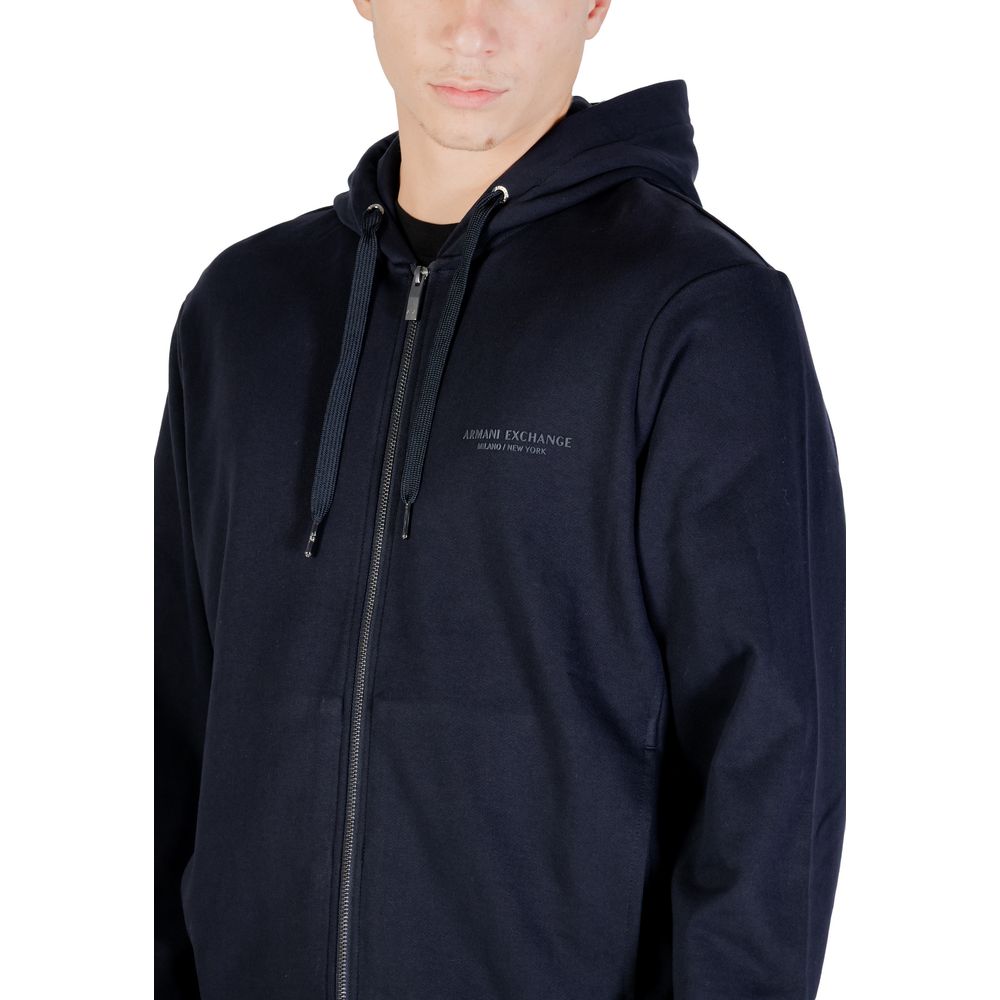Sweat à capuche Armani Exchange en coton bleu