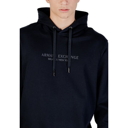 Sweat à capuche Armani Exchange en coton bleu