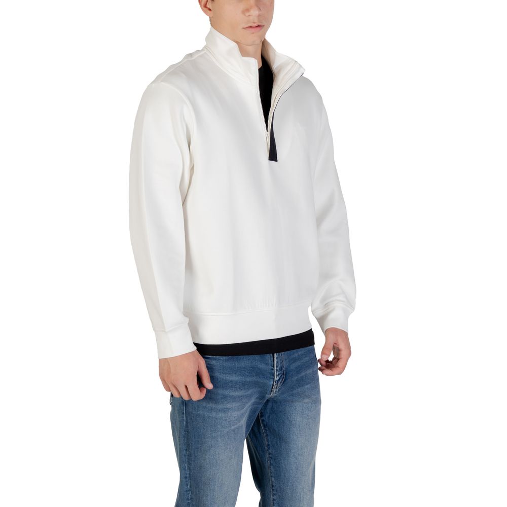 Sweat-shirt en coton crème Armani Exchange