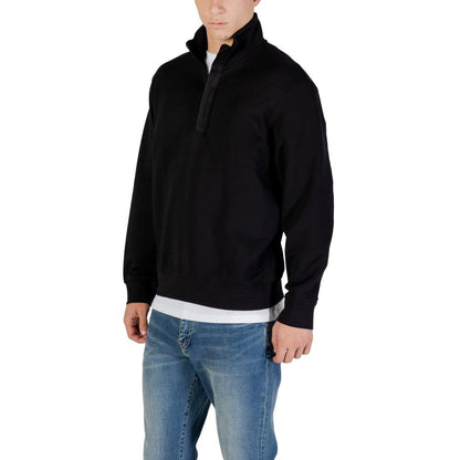 Sweat-shirt en coton noir Armani Exchange