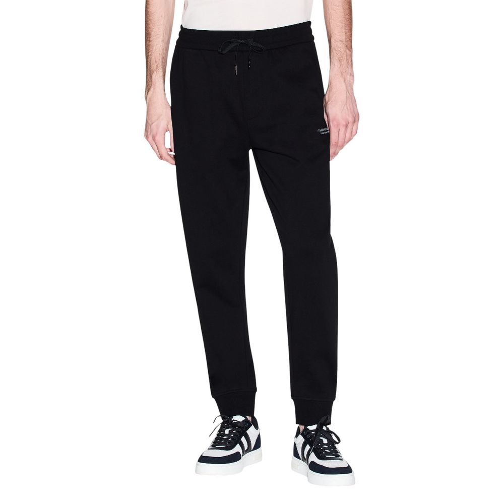 Jogging en coton noir Armani Exchange (pantalon d'entraînement)