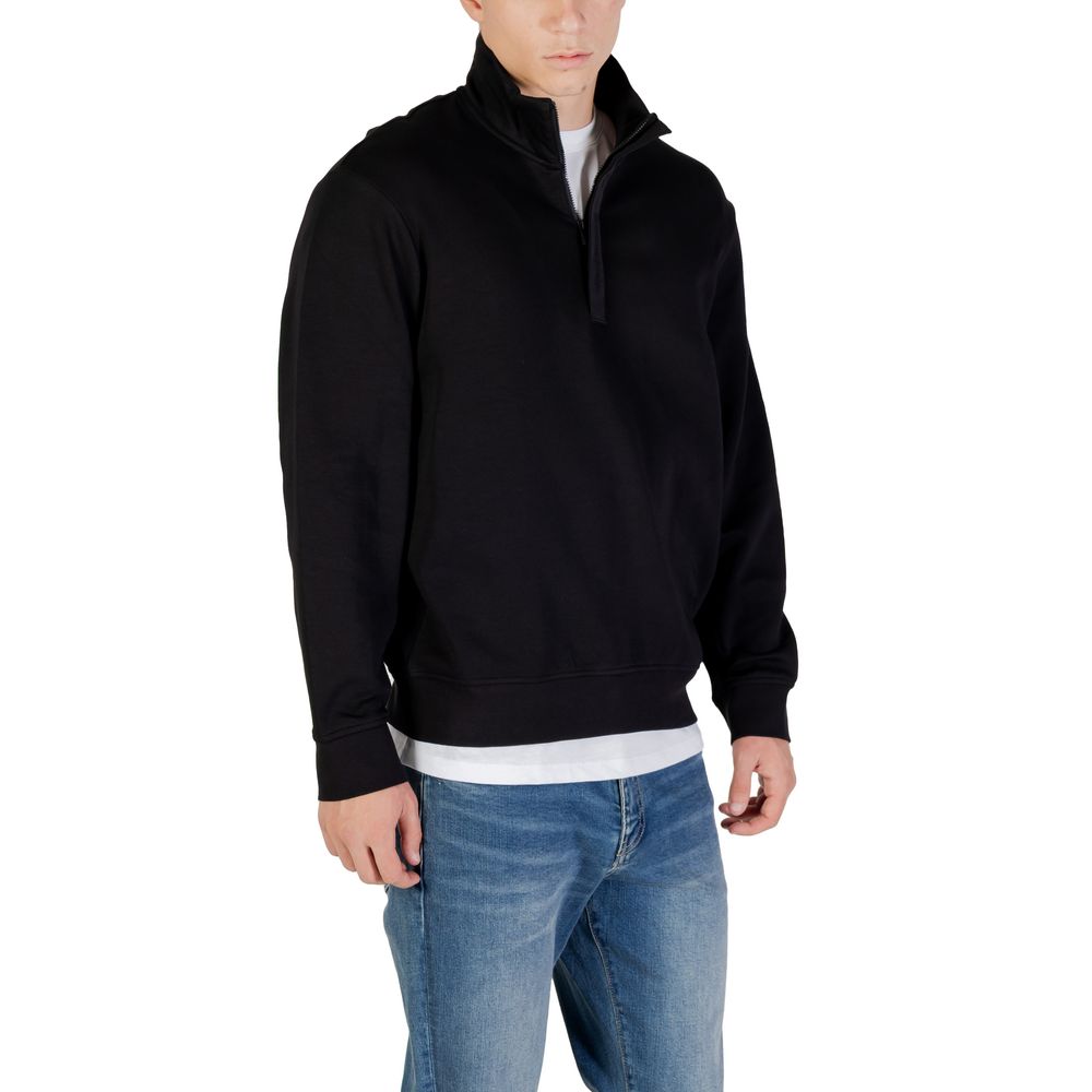 Sweat-shirt en coton noir Armani Exchange