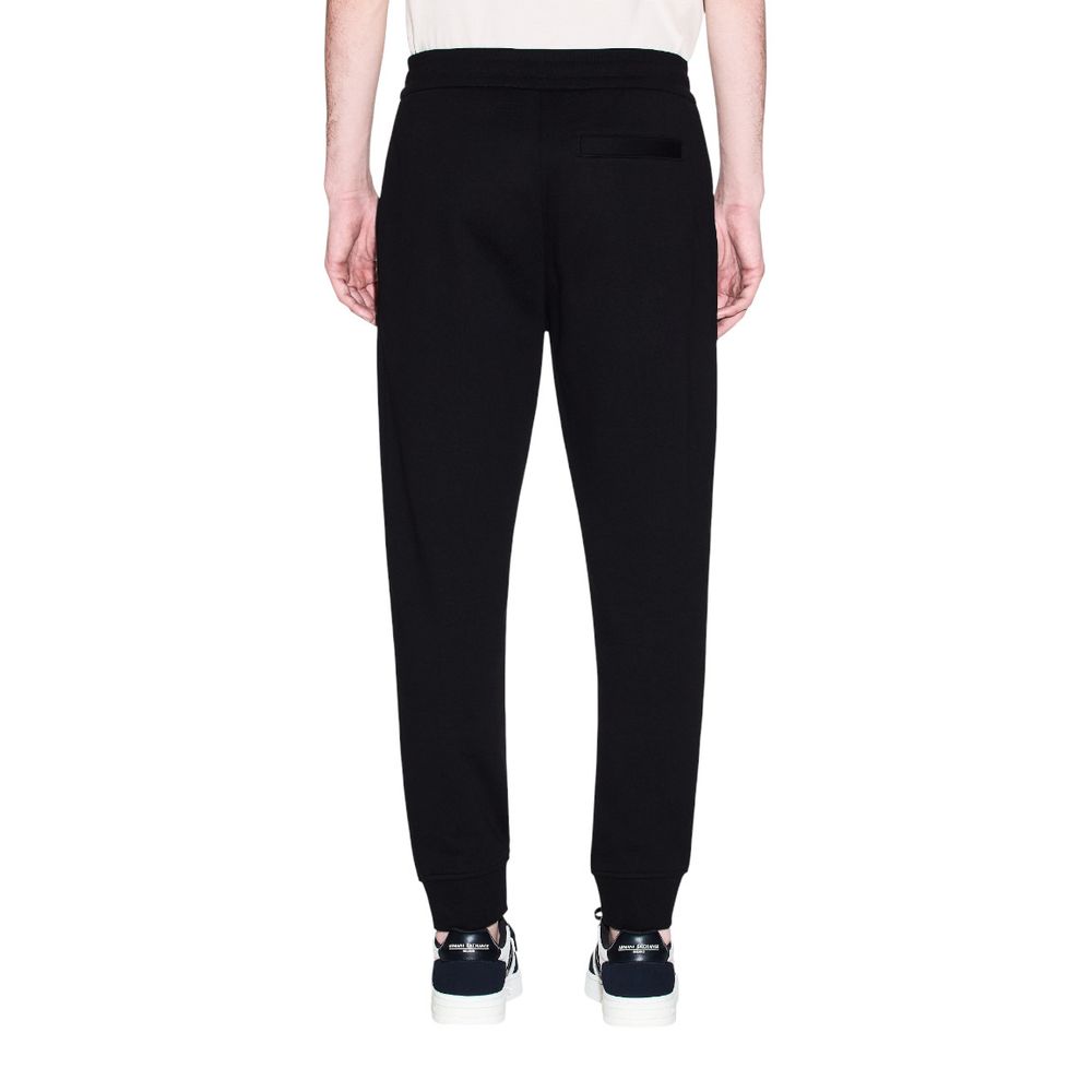 Jogging en coton noir Armani Exchange (pantalon d'entraînement)